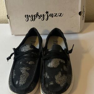 Gypsy‎ Jazz Kids Glittery Black Sneakers